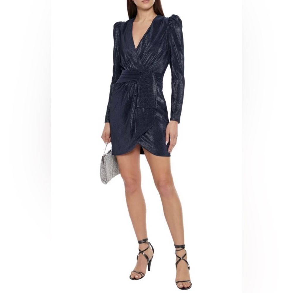 Jonathan Simkhai Metallic Wrap Dress
